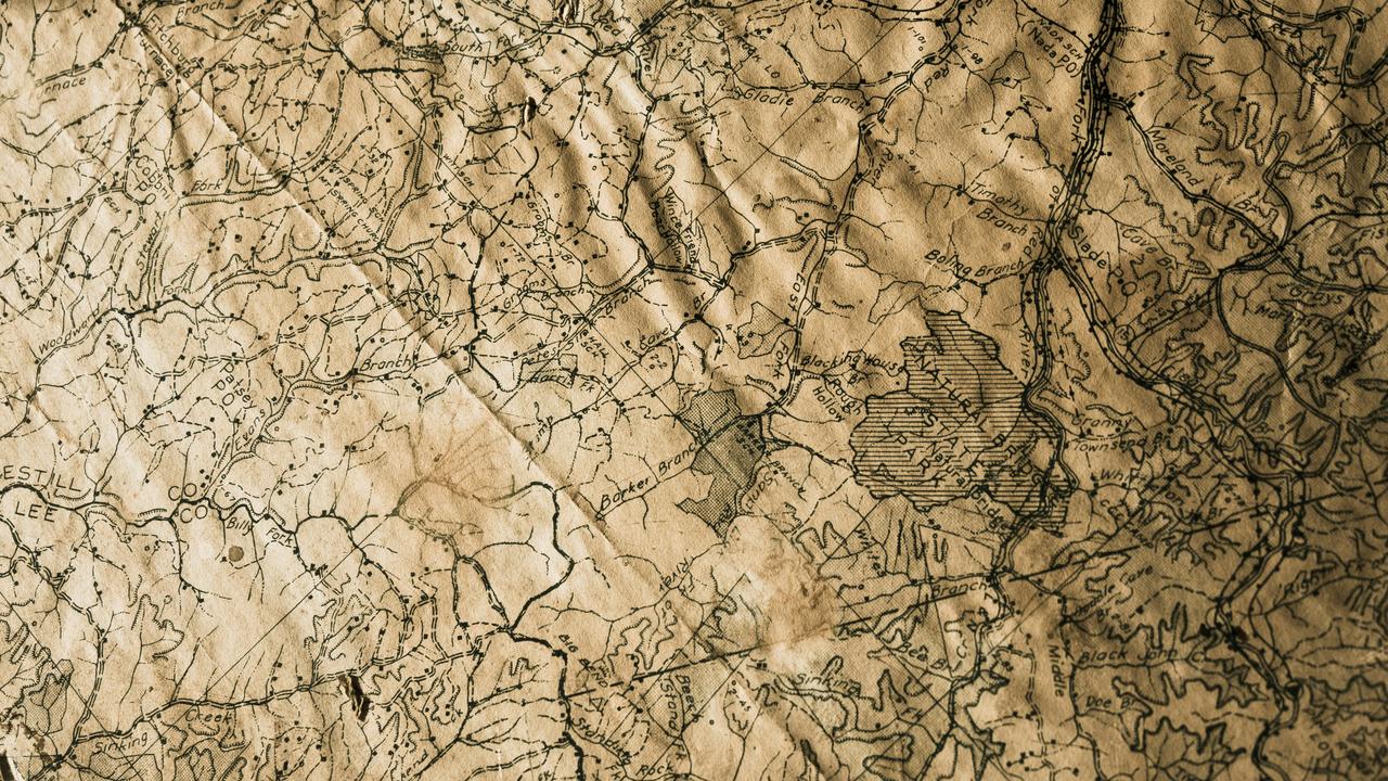 Old fashioned map background